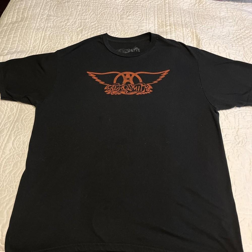 Gildan Shirts Aerosmith LOGO Short Sleeve Unisex S to 5XL MQ564 Unisex T-Shirt M