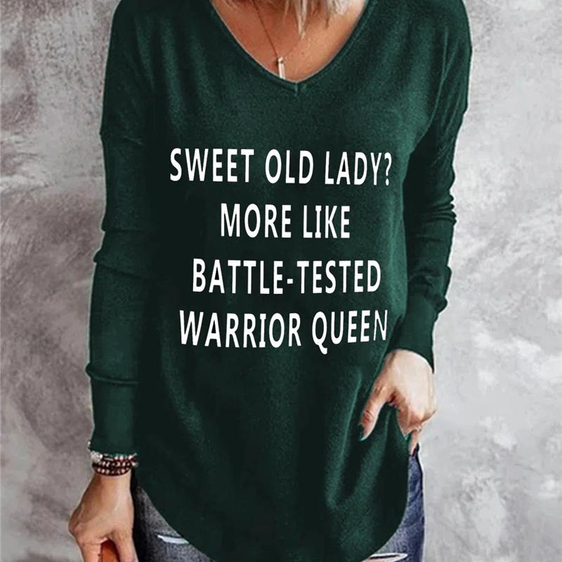 Size Shirt Plus T Print Vintage Cartoon 3d Tees Long Sleeve Loose Top Women Autumn V Neck Tshirts