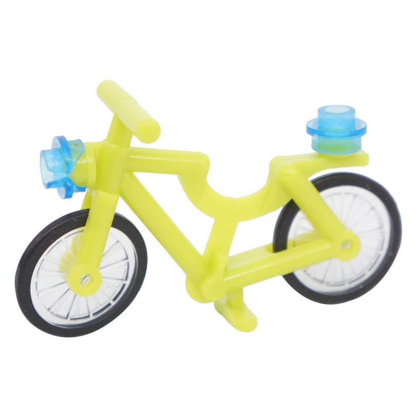 Small Particle Building Block Miniature Universal Accessories Small Bicycle Laser Bread Banana Fish Hot Dog Toy