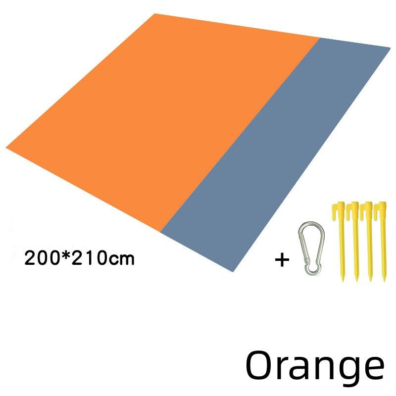 Outdoor Camping Mat Waterproof Folding Pocket Beach Blanket Portable Lightweight Picnic Mat Polyester Large Lawn Sand Beach Mat
