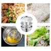 Stainless Steel Strainer Bowl Multipurpose Draining Basin With Grater Food Drainer Mixing Bowl Set For Meal Prep Salad Making