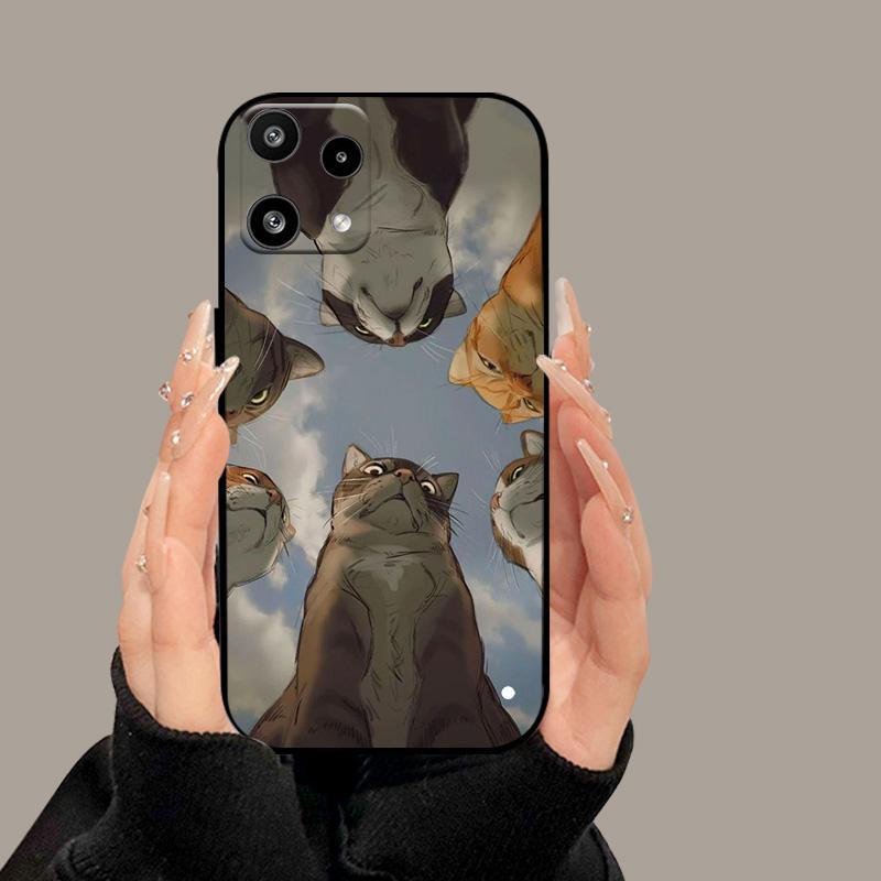 For Nothing Phone 3a Lite Case Cute Cartoon Painted Soft Silicone Back Cover For Nothing Phone3a Lite 3aLite TPU Bumper Coque