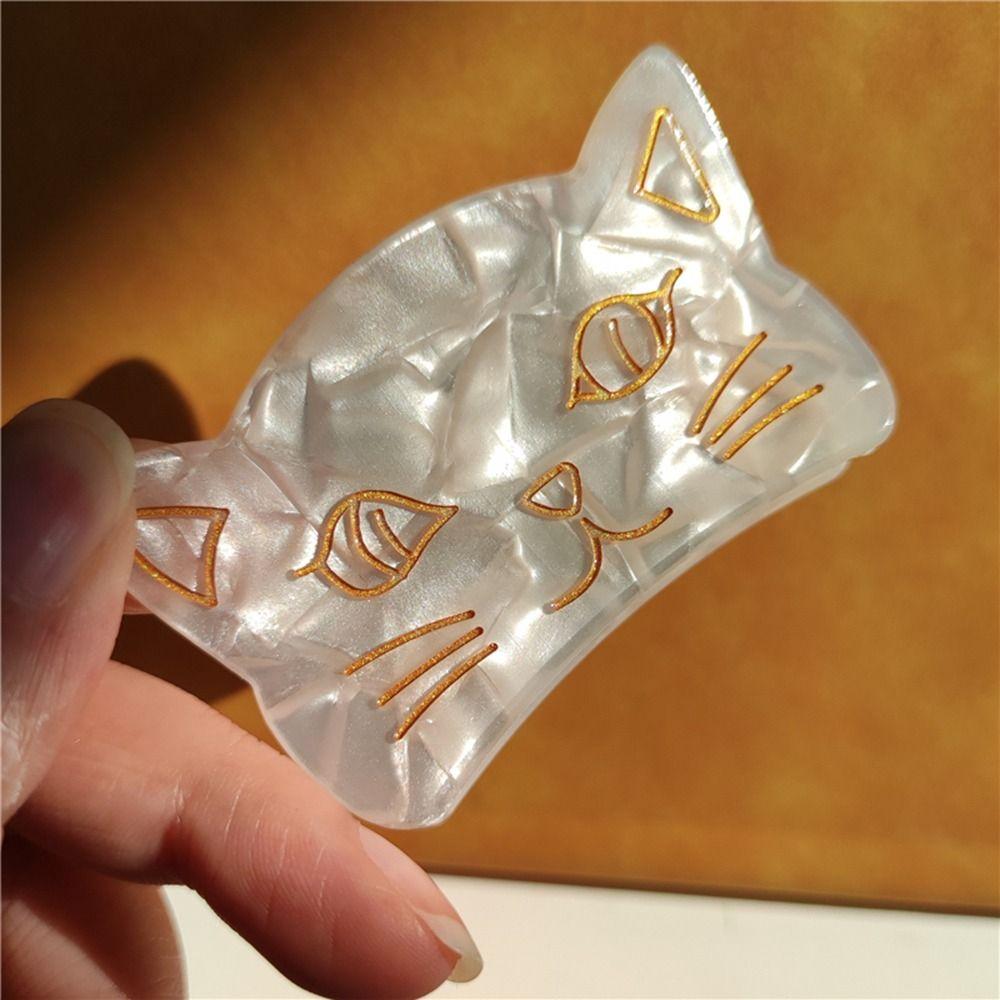 Shark Clip Acrylic Headdress Cat Hair Claw Women Hair Clips Hair Accessories Korean Style Crab Clip