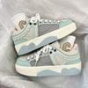2024 Cute Round Toe Women Sneakers Blue Platform Comfortable Students Fashion Mens Shoes Vulcanized Lace-Up Zapatillas Mujer
