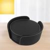 6Pcs/set Coaster Bowl Mat Placemat Teacup Mat Leather Coaster Set Thermal Insulation Creative Tea Round Square