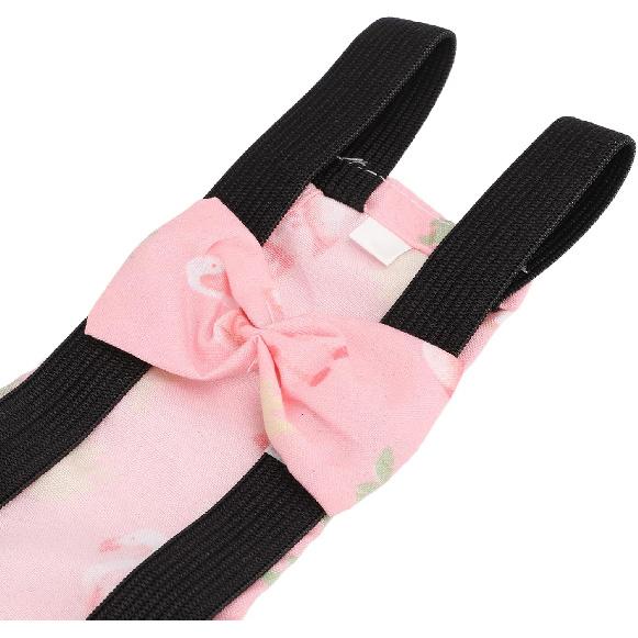 Chicken Diapers for Hens, Bantam Hens Diapers for Pet Ducks Pet Duck Supplies Goose Clothes Reble Washable Pet Diapers with Bow Tie Nylon Buckle for