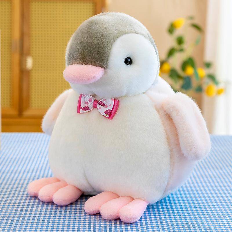 New Machine-catching Doll Cute Bow Tie Penguin Plush Toy Children's Doll Birthday Gift