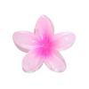 Elegant Gradient Plumeria Acrylic Hair Claw for Women Fashion Flower Hairpins Back Headwear Hair Accessories Jewelry Gifts