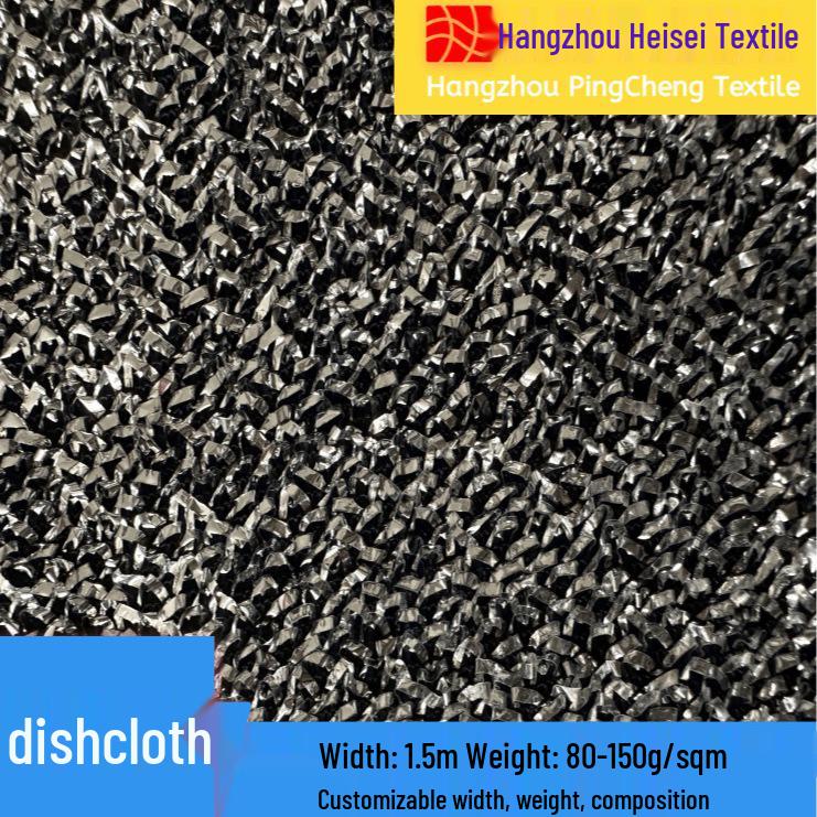 

Silver Wire Mesh Dishwashing Cloth: Strong Oil & Stain Removal Scouring Pad for Kitchen Cleaning