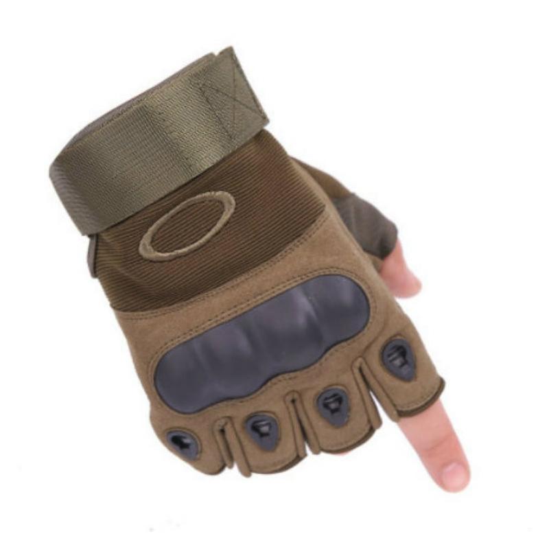 Тактические перчатки с полупальцами мужские армейские военные боевые страйкбольные стрельба пейнтбол M зелёный