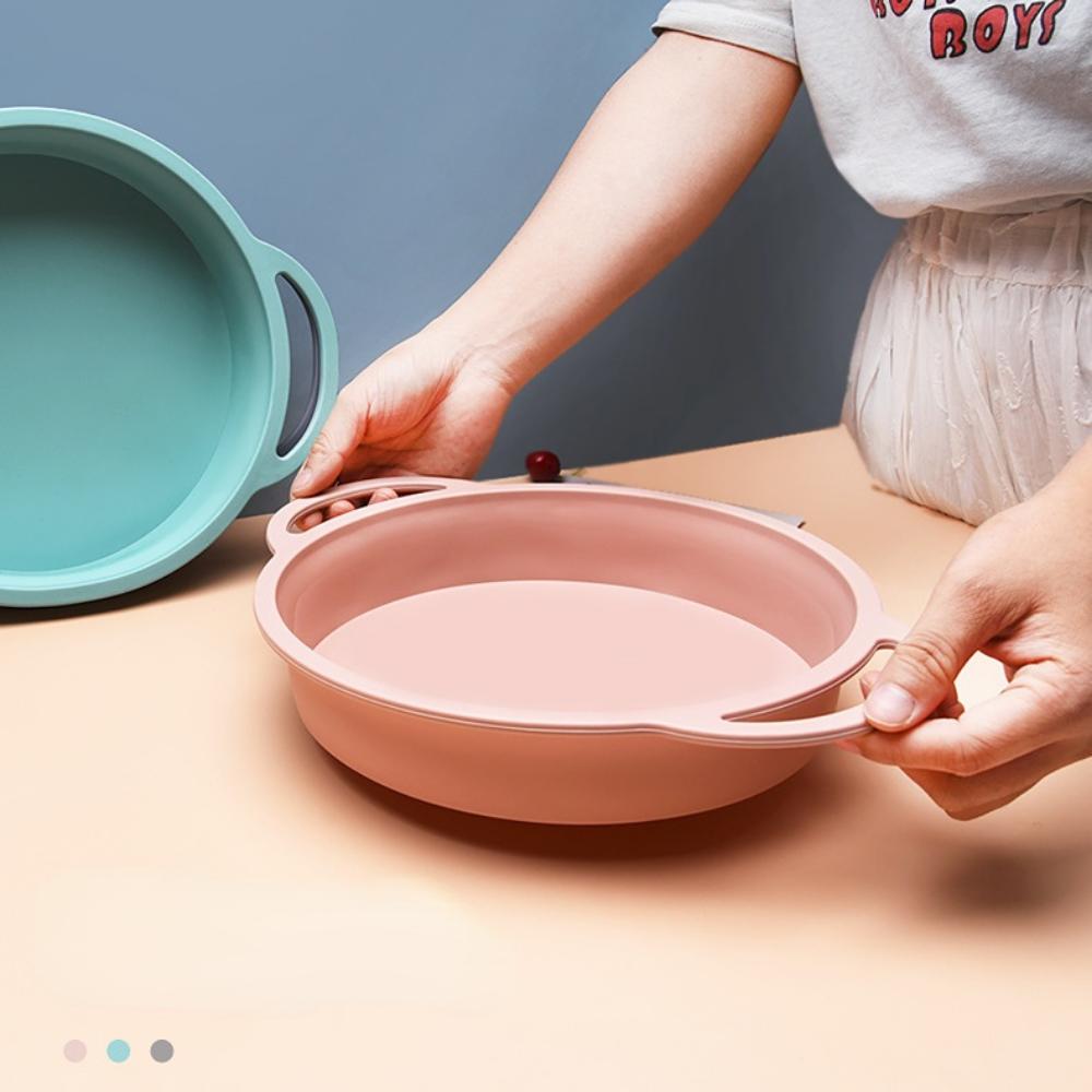 Round Cake Pan Wrapped Underwire Easy Demoulding Silicone Bread Baking Silicone Cake Mold