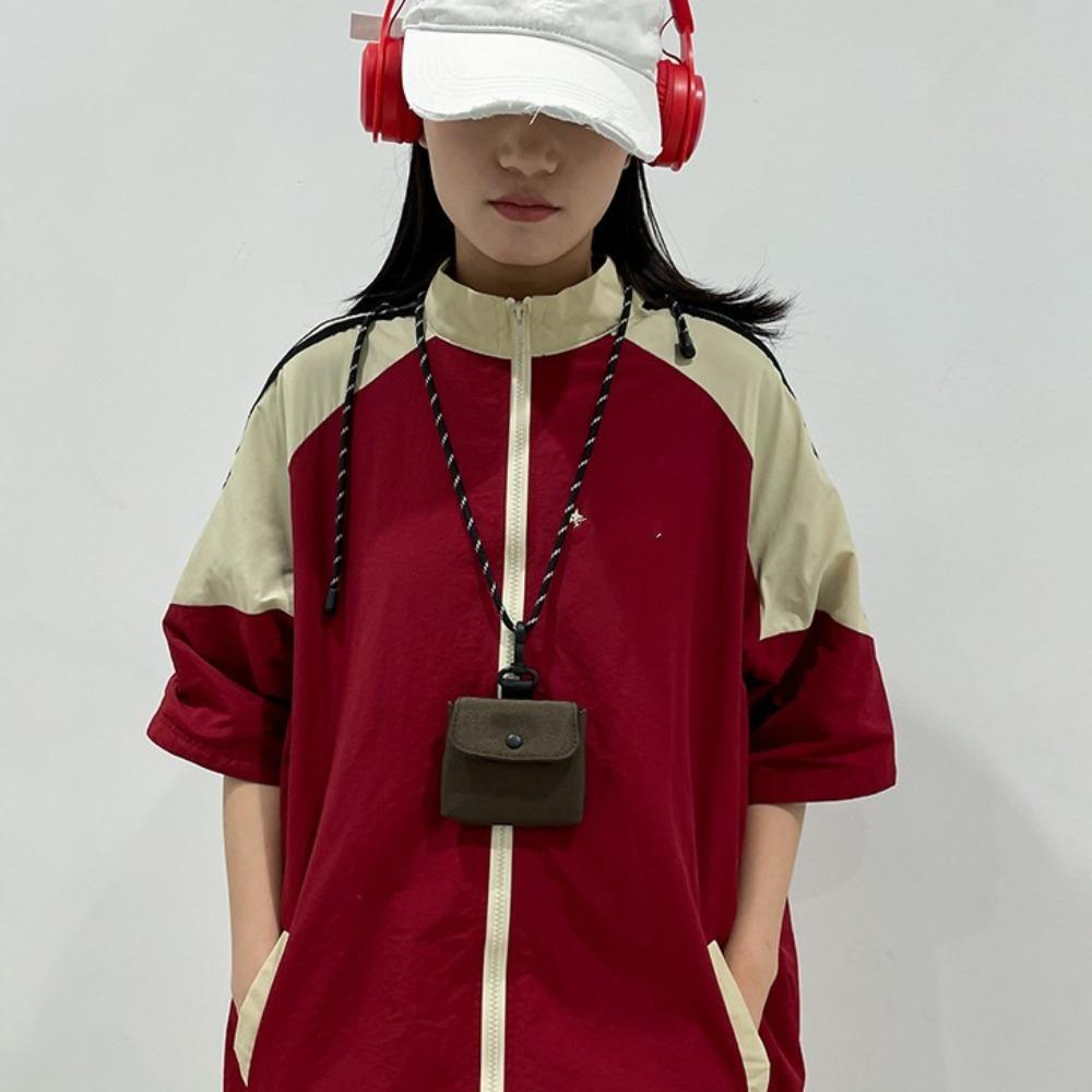 Square Headphone Storage Bag Mini Male Short Wallet Cute Small Card Holder  Storage Bag