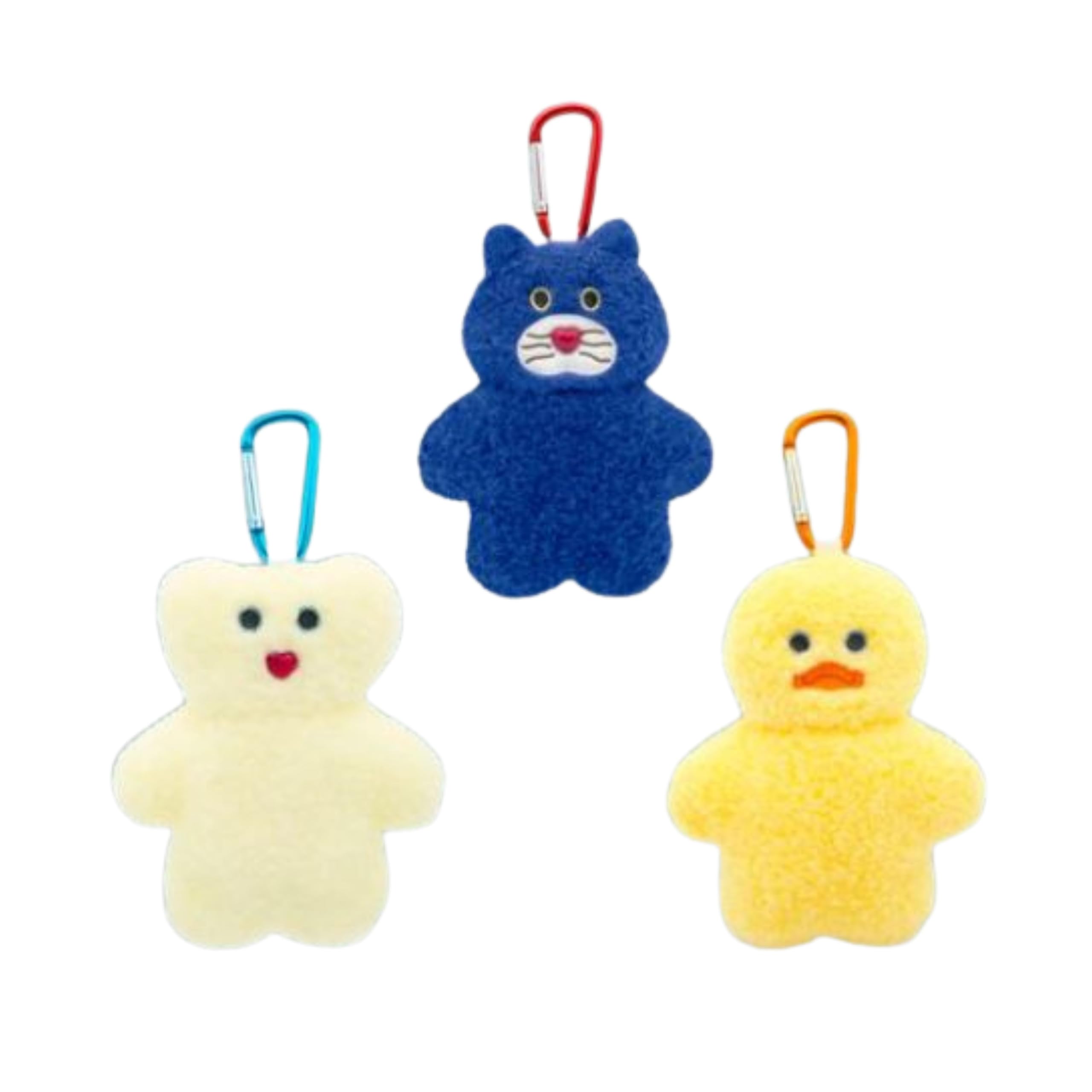 Плюшевая сумочка Mojojojo с карабином, прибл.. 15 см, Маскот, Полный набор из 3 шт.