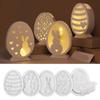 Easter Eggs and Rabbit Lantern Silicone Molds Table Decorative Ornament Mold for Crafting Ornament and Home Decors