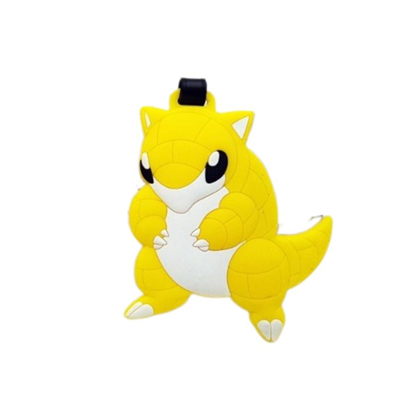 Luggage Tag Cartoon With Name Charmander Pikachu Psyduck Toy