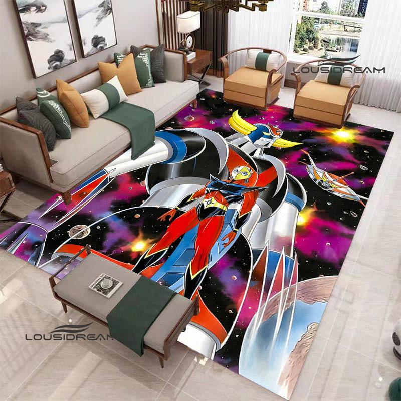 Tapis 3D OVNI ROBO GRENDIZER GOLDORAK Tapis antidérapant Tapis d'extérieur Tapis de zone Tapis de décoration pour la maison la chambre à coucher Tapis pour chambre à coucher Cadeau d'anniversaire