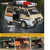 1/24 Scale Mitsubishi Delica Off Road Four Wheel Drive MPV Diecast Alloy Metal Car Model Sound & Light Classic Simulation Collectibles