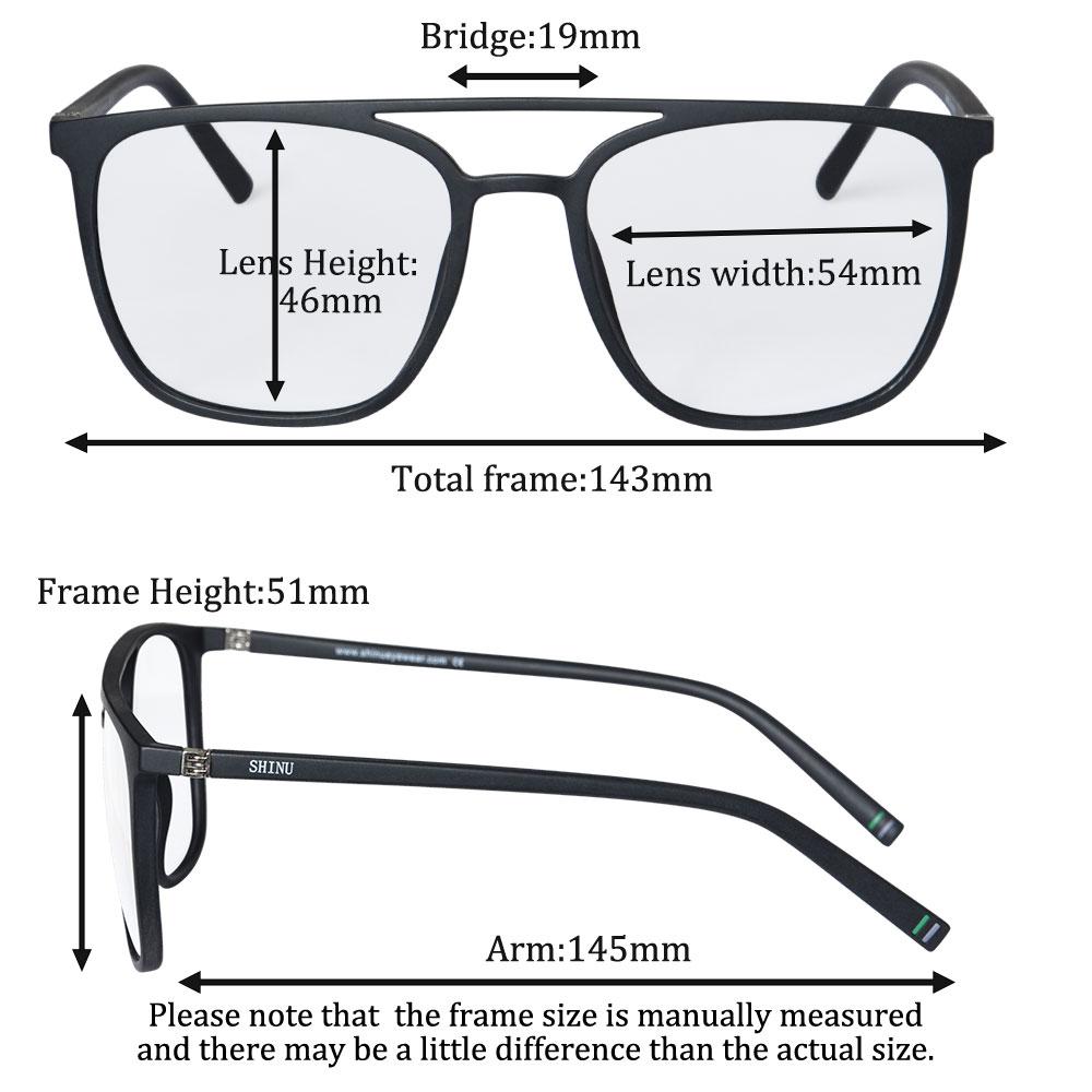 Shinu Anti Blue Light Progressive Multifocus Reading Glasses For Men Multifocal Progressive Glasses
