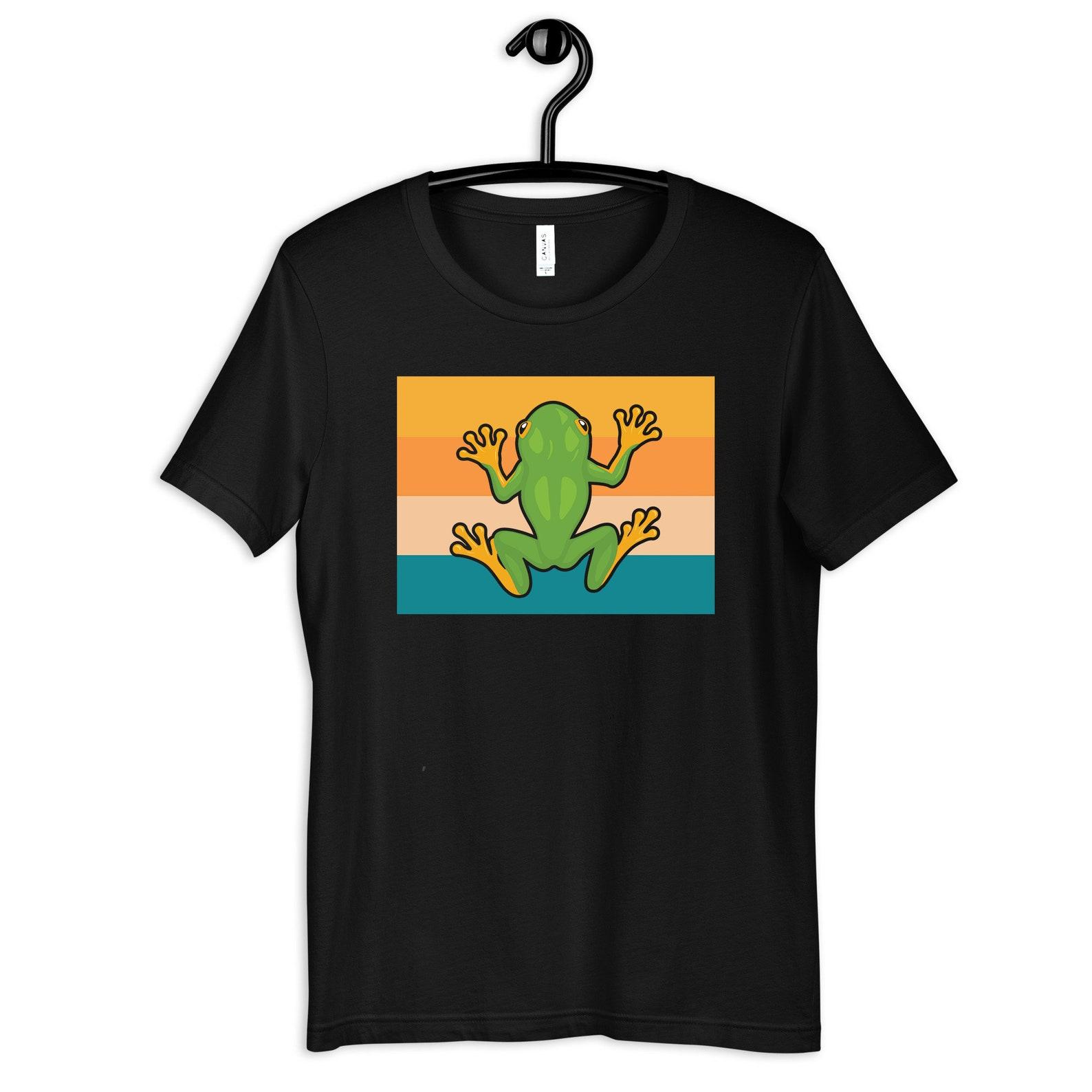 Frog T-Shirt, Kids T-shirt, Toddler Shirt, Womens Tees,T-shirt, Tank Top, T-shirt, Amphibian Design, Nature Lover 3XL