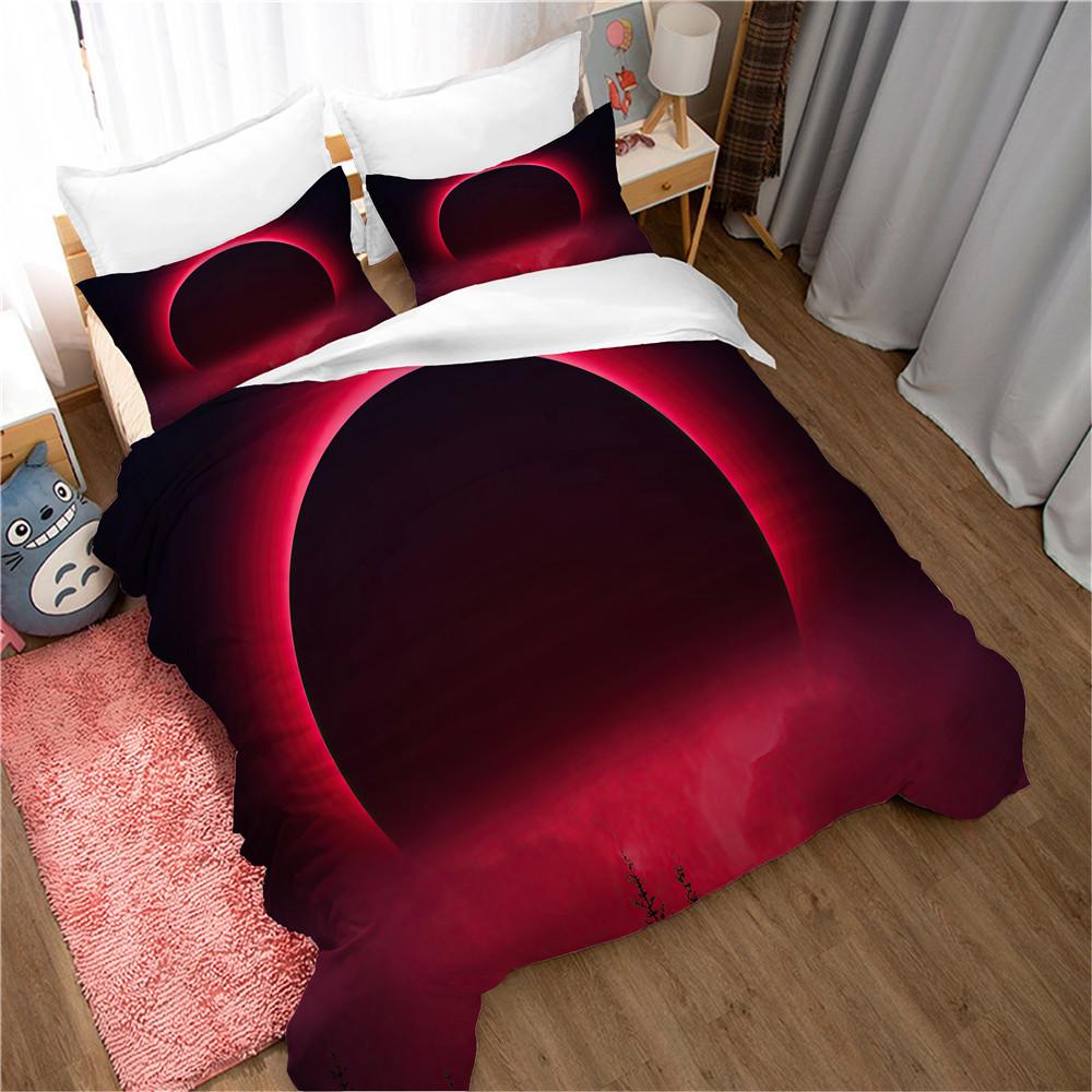 Nature Landscape Duvet Cover King/Queen Size Blue Sky Mountain Modern Art Bedding Set Watercolor 2/3pcs Polyester Quilt Cover