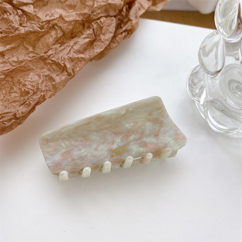 

Vinegar Handcrafted Acetate Hair Clip For Women Elegant Hair Accessory With Geometric Patterns Fashionable Clip Hair StyleC