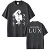 Singer Rosalia Lux 2026 Album Tour Print Vintage Loose Cotton Fashion Casual Short Sleeve Unisex And Unisex TShirt