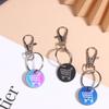 Shopping Trolley Tokens Key Ring With Carabiner Hook Mini Metal Supermarket Cart Remover Coin Label Keychain For Unisex