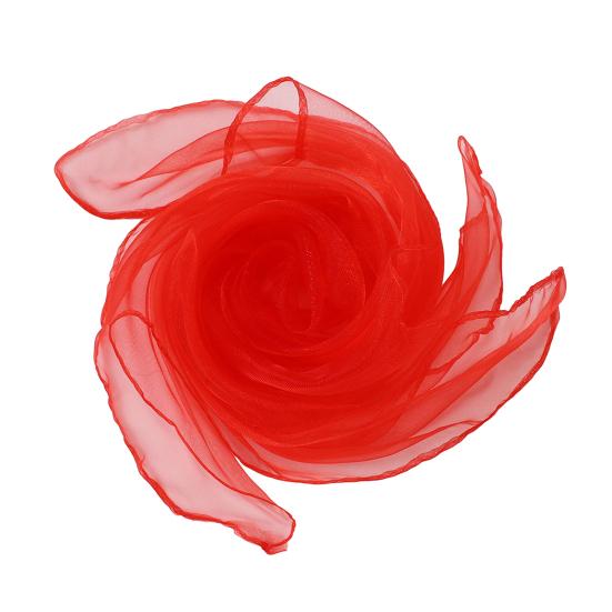 60cm Silky Scarf Washable Reusable Bright Color Portable Foldable Faux Silk Scarf Bags Wallets DIY Accessories