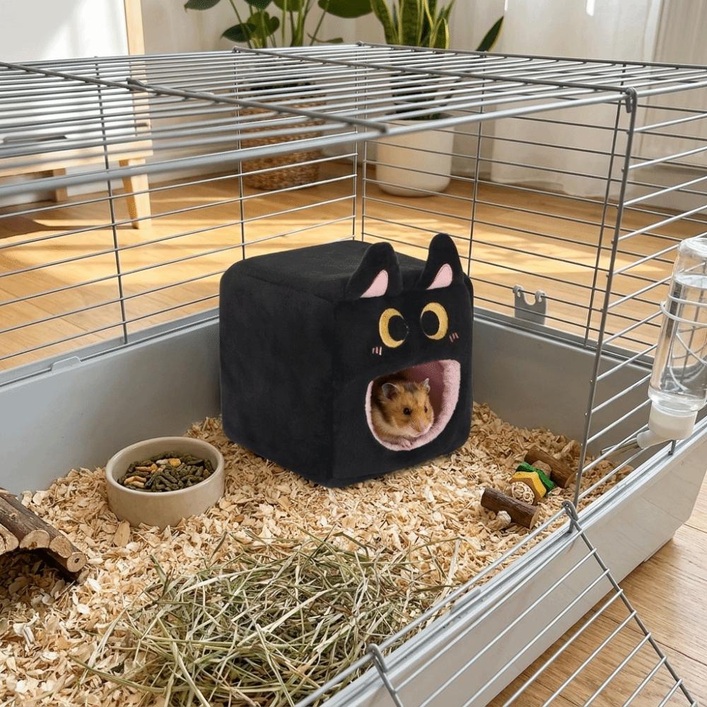 Warm Hamster Cotton Nest Soft Plush Guinea Pig Insulated Nest Winter Hamster House Cage Accessory