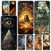 Ancient Egypt Egyptian God Pyramid Phone Case For Samsung Galaxy S25 Edge S24 S23 S22 S21 Ultra S20 FE 5G S10 S10E S9 Plus Cover
