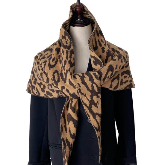 Women Knitted Shawl Wrap Scarf Striped Design Soft Imitation Wool Cashmere Cape Cardigan Shawl Coat Blanket