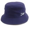 Pristine DIOR Hat Logo Embroidered Bucket Hat Purple Cotton Mens M 293C906B4511 Used