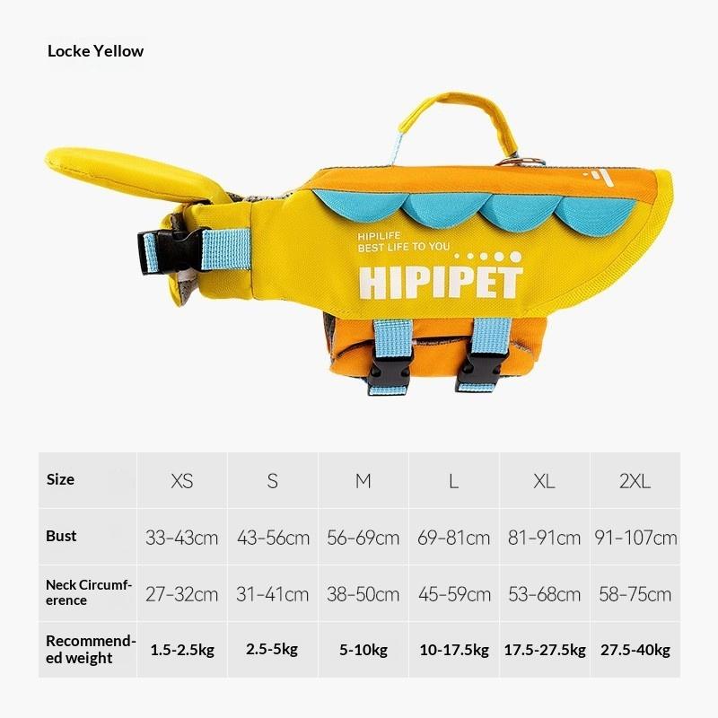 Summer Dog Life Jacket Buoyancy Suit Pet Supplies Golden Retriever Large Dog Swimming Life Jacket