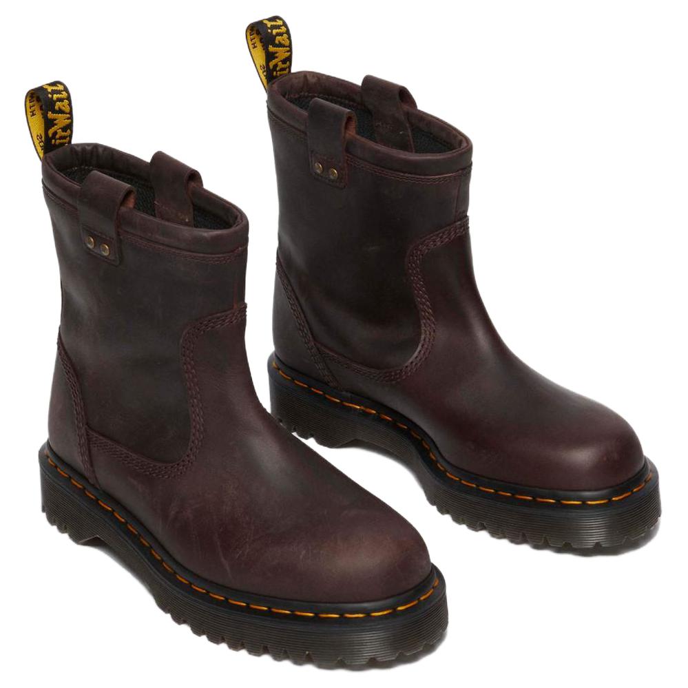 Dr. Martens Leather Commuter Versatile Simple Comfortable Ankle Boots Men ankle boots Dark-Brown 31880201