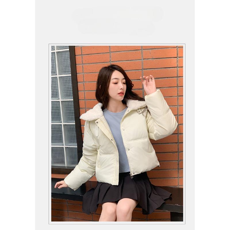 Fluffy And Short Down Jacket With Thickened Bread Coat For Women