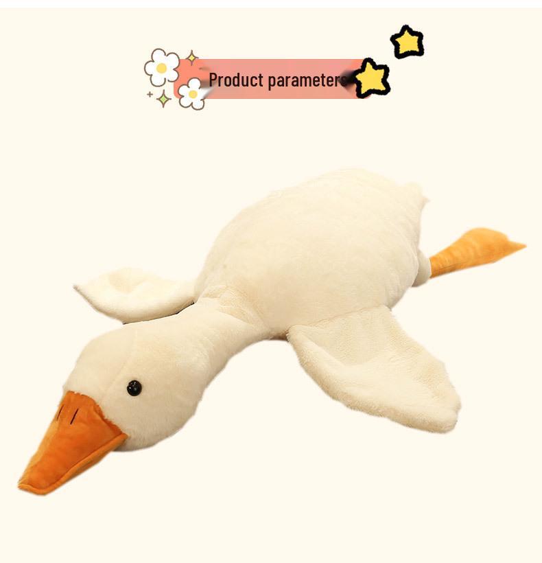 Cartoon Big Goose Plush Pillow - Children's Soothing Duck Doll, Student Birthday Gift