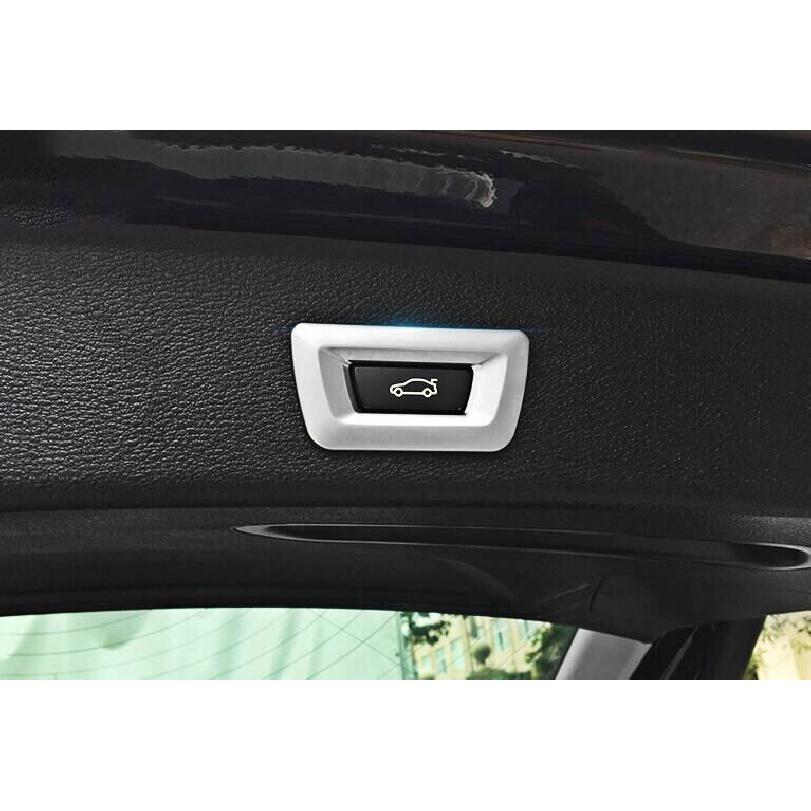 Silver ABS Rear Seat Button Handle Panel Cover Trim For BMW 5 Series G30 2018-22