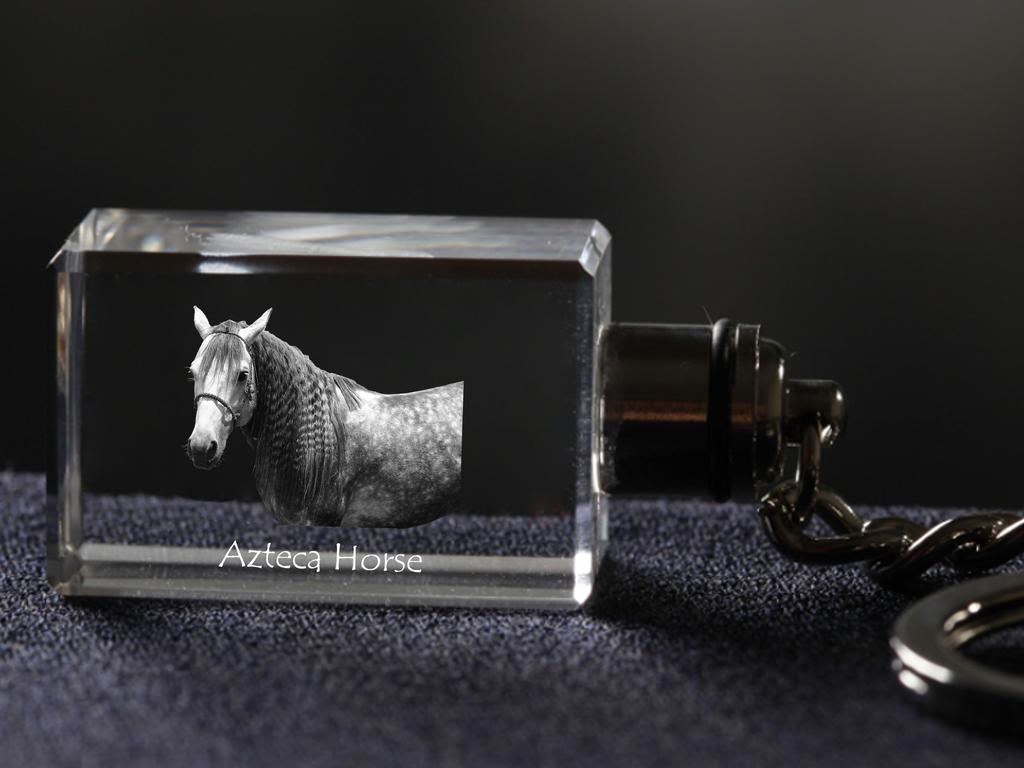 Azteca Horse - Kryształowa zawieszka ze zdjęciem konia, podświetlana zawieszka, wyjątkowy prezent od marki Art-Dog