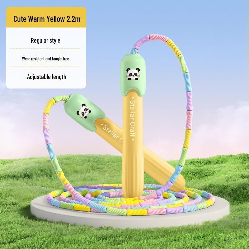 Bamboo Jump Rope for Kids: Tangle-Free Beginners Rope for Kindergarten & Primary Students