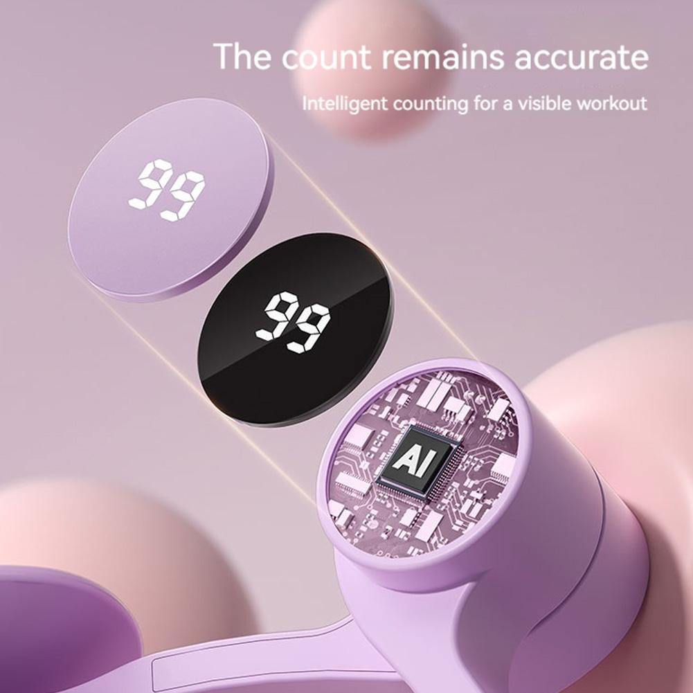Inner Thigh Exercise Workout Equipment with Counter for Home Use Pelvic Floor Strengthening Device for Women