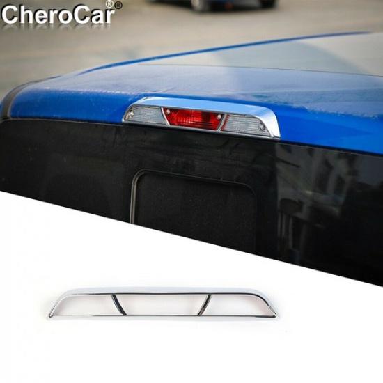 For 2015- FORD F150 TRIPLE CHROME ABS THIRD 3RD BRAKE Tail LIGHT Cover TRUCK