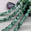 Pierres précieuses naturelles calcédoine, perles en vrac, 6/8/10mm, perle verte pour la fabrication de bijoux, vente en gros
