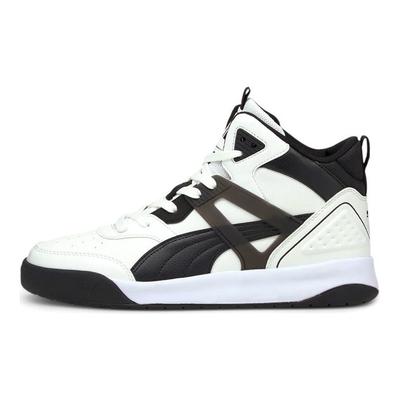 Backcourt Mid High-Top Sneakers Men Sneakers White Black 374139-08