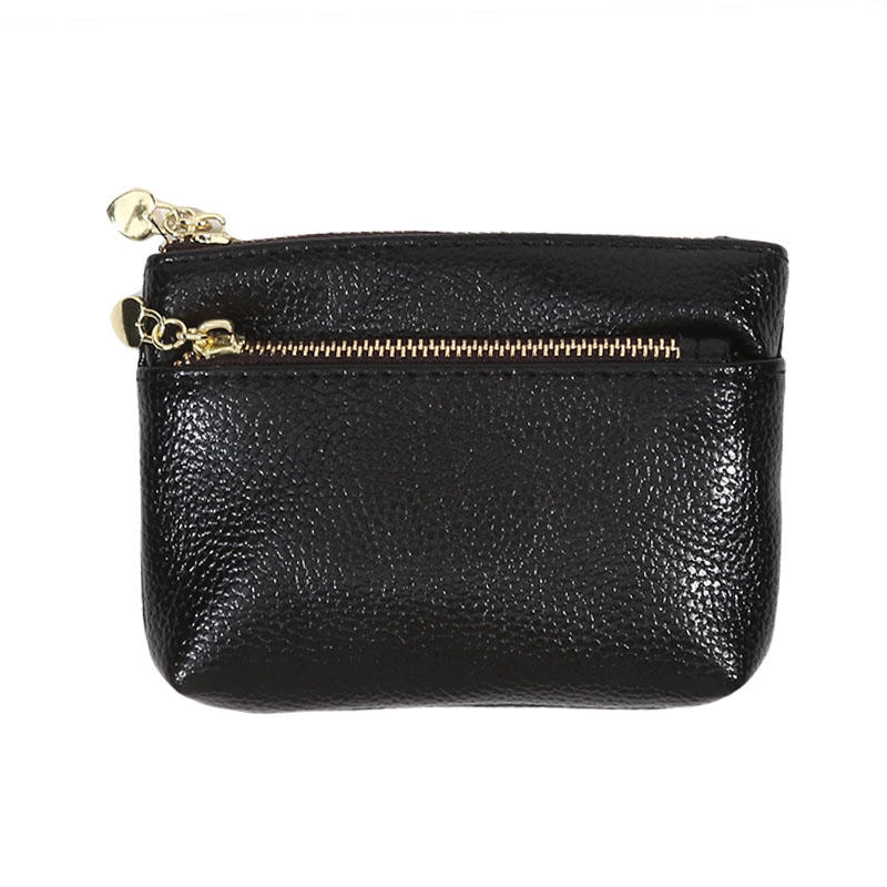 PU Leather Coin Purse Wallet With Card Slots Coin Organizer Change Holder Card Case Leather Zipper Storage Bag