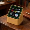Smart WiFi Weather Forecast Station Clock with Temperature Humidity Display Date for Office Study Dorm Desk Use