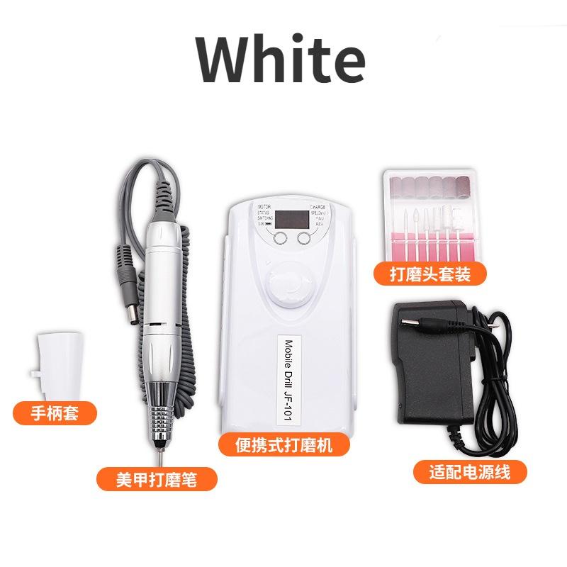 Mașină electrică portabilă de găurit pentru unghii, mașină de manichiură pentru șlefuitor de unghii cu gel acrilic, echipament reîncărcabil pentru arta unghiilor