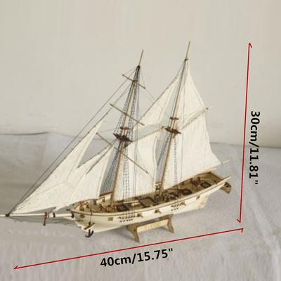 Schiffsbaumodellbausätze Holz Segelboot Maßstabsmodell Dekoration Spielzeug Geschenke für Kinder Erwachsene