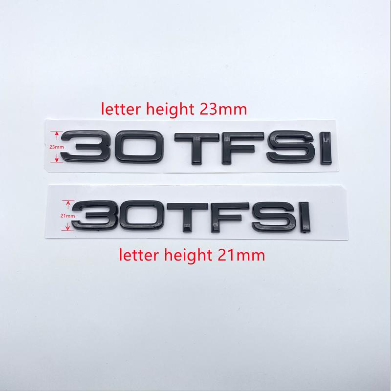 ABS Letters Numbers Emblem For Audi A6 35TFSI 40TFSI 45TFSI 2.0T 2.4 2.8 4.2 Allroad Car Front Trunk Side Logo Sticker