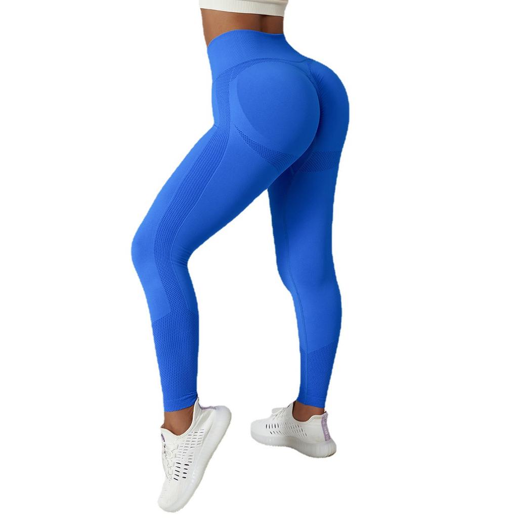 New Running Fitness Pants, Hip Lifting Yoga Pants, Women'S Seamless Knitted Tight High Waist Breathable Sports Yoga Shorts