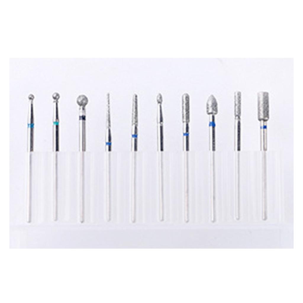 10Pcs Manicure Grinding Heads Set High Strength Fast Nail Removal Polish Head Grinding Machine Accessories
